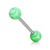 Piercing de langue UV 70 - Curly