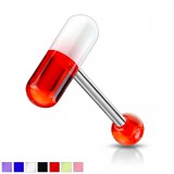 Piercing langue coquine 09 - Pilule acrylique