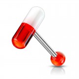 Piercing langue coquine 09 - Pilule acrylique