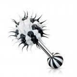 Piercing langue coquine 22 - Silicone virus