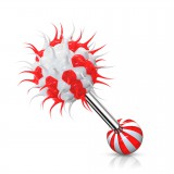 Piercing langue coquine 22 - Silicone virus