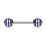 Piercing langue 45 - Acier strié
