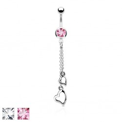 Piercing nombril coeur 07 - Chainettes