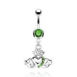 Piercing nombril coeur 27 - Irlandais