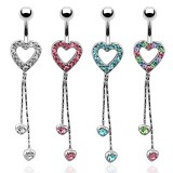 Piercing nombril coeur 15 - Chainettes