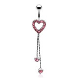 Piercing nombril coeur 15 - Chainettes