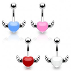 Piercing nombril coeur 49 - Ailé