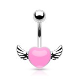 Piercing nombril coeur 49 - Ailé