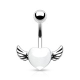 Piercing nombril coeur 49 - Ailé