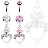 Piercing nombril coeur 67 - Style bague