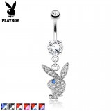 Piercing nombril Playboy 01 - Lapin pendant