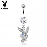 Piercing nombril Playboy 01 - Lapin pendant