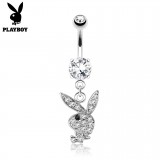 Piercing nombril Playboy 01 - Lapin pendant