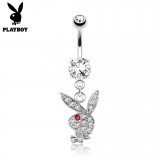 Piercing nombril Playboy 01 - Lapin pendant
