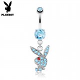 Piercing nombril Playboy 01 - Lapin pendant