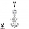 Piercing nombril Playboy 07 - Lapin et ancre