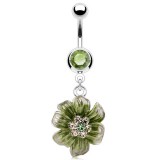 Piercing nombril fleur 28 - Peintes