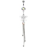 Piercing nombril fleur 36 - Chainettes
