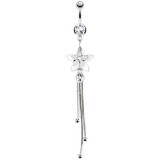 Piercing nombril fleur 36 - Chainettes