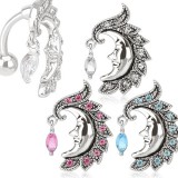 Piercing nombril inversé 39 - Lune