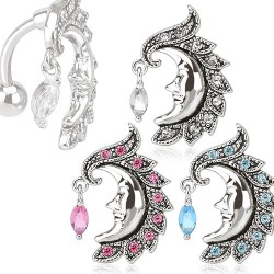 Piercing nombril inversé 39 - Lune