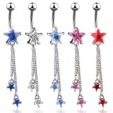 Piercing nombril étoile 19 - Chainettes