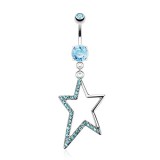 Piercing nombril étoile 25 - Creuse