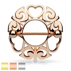 Piercing téton trois coeurs (20)