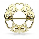 Piercing téton trois coeurs (20)