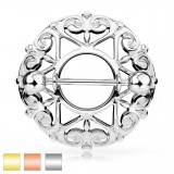 Piercing téton fleur de lys (30)