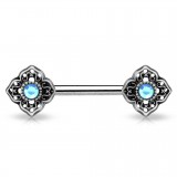Piercing téton barbell 33 - Vintage gris A