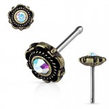 Piercing nez droit 0,8mm 60 - Vintage D