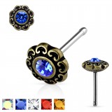 Piercing nez droit 0,8mm 65 - Vintage I