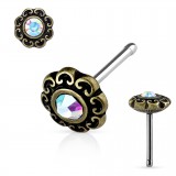 Piercing nez droit 0,8mm 65 - Vintage I