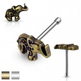 Piercing nez droit 0,8mm 69 - éléphant
