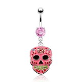 Piercing nombril gothique 07 - Crane Mexicain B