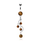 Piercing nombril pierre semi-précieuse 04 - Chandelier