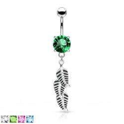 Piercing nombril trois feuilles (D30)