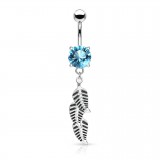 Piercing nombril trois feuilles (D30)