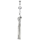 Piercing nombril vrilles et cascade (D144)