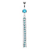 Piercing nombril chainette et cascade (D66)