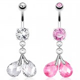 Piercing nombril deux graines (D151)