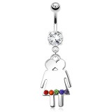 Piercing nombril Gay pride 07 - Femmes