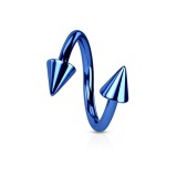 Piercing micro-spirale 08 - PVD pointes