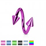 Piercing micro-spirale 08 - PVD pointes