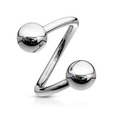 Piercing micro-spirale boules en titane G23