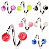 Piercing spirale 16 - UV melon