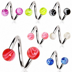 Piercing spirale 16 - UV melon