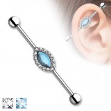 Piercing industriel 164 - Goutte multistrass