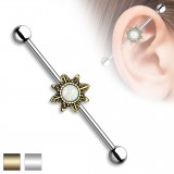 Piercing industriel 172 - Fleur B opalite